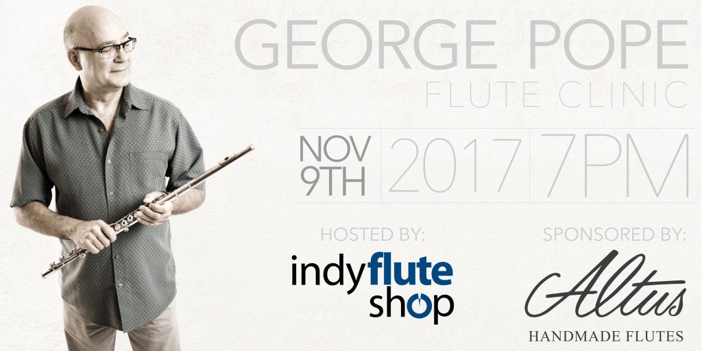 George Pope Flute Clinic and Performance at Indy Flute Shop