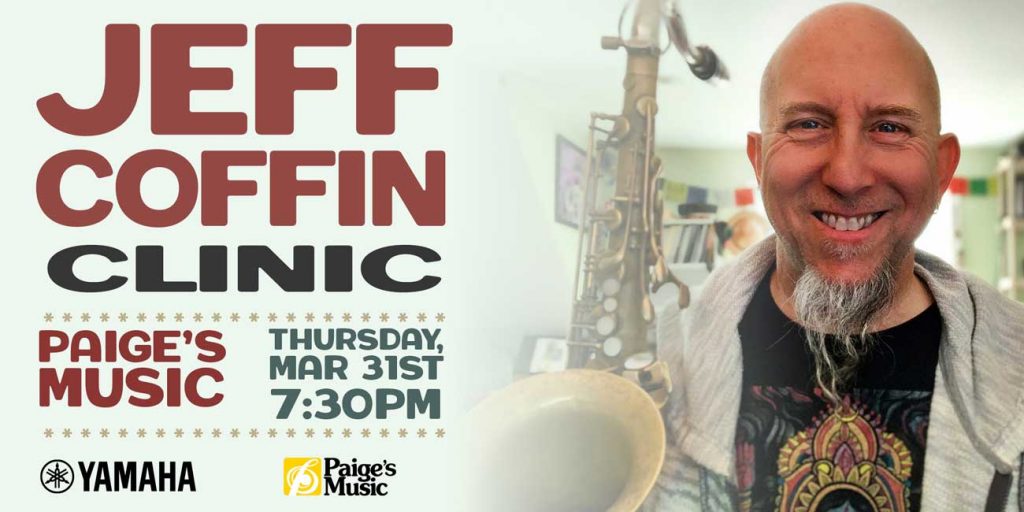 Jeff Coffin Saxophone Clinic at Paige’s Music | Paige's Music News ...